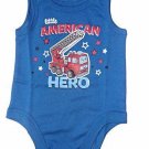 Fireman Firetruck Little American Hero Tank Top Baby Outfit NEW choose size