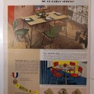 Vintage Daystom Furniture Dining Table & Chairs Ad APRIL 1951 BH&G Magazine
