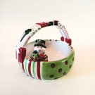 Fitz and Floyd Merry Christmas Snowman Essentials Series Candy Dish NEW 5 Inch
