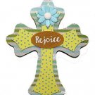 Rejoice Cross Easter Door Wall Wood Decoration Sign for Wall or Door NEW