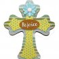 Rejoice Cross Easter Door Wall Wood Decoration Sign for Wall or Door NEW