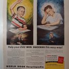 Vintage World Book Encyclopedia Ad APRIL 1951 BH&G Magazine
