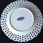 Basic Porcelana Decorative Plate Home White & Blue Floral Pattern Scalloped Edge