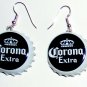 Corona Beer Real Bottle Cap Fashion Novelty Earrings Jewelry