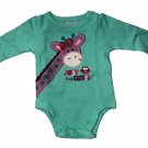 Garanimals Mint Green Giraffe Long Sleeve Creeper Size 0-3 Months NEW