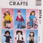 18 inch Doll Clothes Pattern McCall's #M3474 NEW 6 full outfits