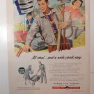 National Steel Gardening Yard Ad APRIL 1951 BH&G Magazine