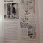 1951 Vintage Caprice Crystal Glasses 1/2 Page Ad Better Homes & Garden Magazine