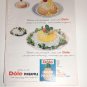 Vintage 2 Side Dole Pineapple & Ice Cream Topping Ad Aug 1958 BH&G Magazine