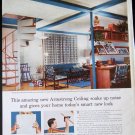 Vintage Armstrong Acoustic Ceiling Tiles Ad October 1958 BH&G Magazine