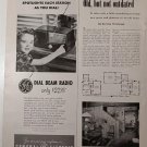 Vintage GE Dial Beam Radio 1/2 page Ad APRIL 1951 BH&G Magazine