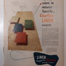 Vintage Klearflax Linen Carpets from Duluth Minn Ad APRIL 1951 BH&G Magazine Vintage Klearflax Linen Carpets from Duluth Minn Ad APRIL 1951 BH&G Magazine