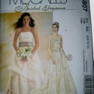 McCalls Pattern Bridal Elegance Formal Dresses M5807 NEW UNCUT 2 sizes available