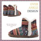 ASHION Women's SW Pattern Boot Slippers Warm Fuzzy Cozy Indoor Shoes NEW Sz 8 ASHION Women's SW Pattern Boot Slippers Warm Fuzzy Cozy Indoor Shoes NEW Sz 8