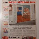 Vintage 2 Side Du Pont Paint & Youngstown Kitchen Ad APRIL 1951 BH&G Magazine