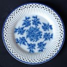 Basic Porcelana Decorative Plate Home White & Blue Floral Pattern 6 inch