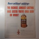 Vintage Johnson's Pride Furniture Wax Ad APRIL 1951 BH&G Magazine Vintage Johnson's Pride Furniture Wax Ad APRIL 1951 BH&G Magazine