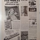 1951 Vintage Pepsodent Toothpaste 1/2 Page Ad Better Homes & Garden Magazine 1951 Vintage Pepsodent Toothpaste 1/2 Page Ad Better Homes & Garden Magazine