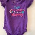 Infant Baby "I Get my Beauty from my Mommy" One Piece Creeper outfit NEW 0-3 mos Infant Baby "I Get my Beauty from my Mommy" One Piece Creeper outfit NEW 0-3 mos