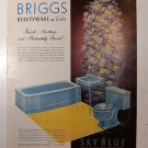 Vintage Briggs Beautyware Blue Bathroom Set Ad APRIL 1951 BH&G Magazine Vintage Briggs Beautyware Blue Bathroom Set Ad APRIL 1951 BH&G Magazine