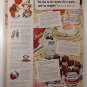 Vintage 2 Side Libbys Fruit Cocktail & Bordens Brand Ad APRIL 1951 BH&G Magazine