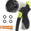 Garden Hose 10 Pattern Spray Nozzle 10 Watering Patterns Metal Lawn Sprayer NEW Garden Hose 10 Pattern Spray Nozzle 10 Watering Patterns Metal Lawn Sprayer NEW