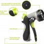 Garden Hose 10 Pattern Spray Nozzle 10 Watering Patterns Metal Lawn Sprayer NEW