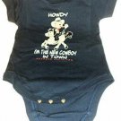 Cute New Cowboy in Town Baby Western Ranch Creeper Romper NEW