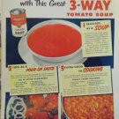 Vintage 2 side Campbell's Tomato Soup & Bourbon Whiskey Ad 1953 LIFE Magazine Vintage 2 side Campbell's Tomato Soup & Bourbon Whiskey Ad 1953 LIFE Magazine