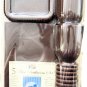 5 Pc Plastic Bath Accessories Set Shower Curtain, Rings, Tumbler, Soap Dish NEW