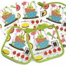 Kitchen Towel Set 5 Pc 2 Towels, 2 Pot Holders, Oven Mitt, NEW Bakery Kitchen Towel Set 5 Pc 2 Towels, 2 Pot Holders, Oven Mitt, NEW Bakery