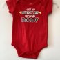 Infant Baby “I get muscles from daddy” One Piece Creeper outfit NEW 3-6 mos