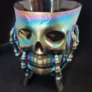 Halloween Holographic Skeleton Skull Treat, Candy Snack Bowl Plastic 7 in NEW Halloween Holographic Skeleton Skull Treat, Candy Snack Bowl Plastic 7 in NEW