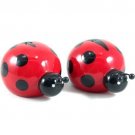 Ladybug Lane Lady Bug Earthenware Salt and Pepper Shakers Set New in Package Ladybug Lane Lady Bug Earthenware Salt and Pepper Shakers Set New in Package