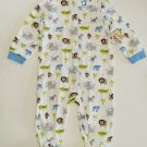 Garanimals Jungle Animals Baby Infant Cotton Sleeper Footed Pajamas NEW 6-9 mos