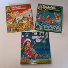 Set of 3 Christmas Holiday 45 RPM Vinyl Record Kid Songs Preowned No scratches