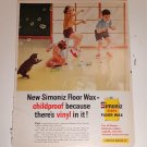 Vintage 2 Side Hotpoint Fridge & Simoniz Floor Wax Ad Aug 1958 BH&G Magazine Vintage 2 Side Hotpoint Fridge & Simoniz Floor Wax Ad Aug 1958 BH&G Magazine