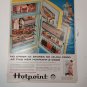 Vintage 2 Side Hotpoint Fridge & Simoniz Floor Wax Ad Aug 1958 BH&G Magazine