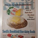 Vintage 2 Side GE Refrigerator & Swift's Butter Ad APRIL 1951 BH&G Magazine Vintage 2 Side GE Refrigerator & Swift's Butter Ad APRIL 1951 BH&G Magazine