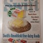 Vintage 2 Side GE Refrigerator & Swift's Butter Ad APRIL 1951 BH&G Magazine