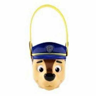 PAW Patrol Chase Figural Hard Plastic Pail -  Halloween Trick or Treat NEW