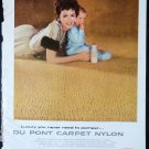 Vintage Du Pont Carpet Ad October 1958 Better Homes & Gardens Magazine
