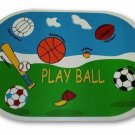 Sports "Play Ball" Vinyl Placemat Set of 4 NEW - Kids Party, Crafts, Reuseable