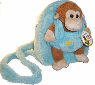 Plush Monkey Backpack Harness with Removable Leash NEW