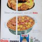 Vintage 2 Sided Dole Pineapple & Jello Chiffon Pie Ad October 1958 BH&G Magazine