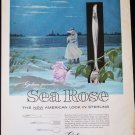 Vintage Sea Rose Sterling Silverware Ad October 1958 Better Homes & Garden Vintage Sea Rose Sterling Silverware Ad October 1958 Better Homes & Garden