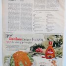 Vintage 2 Sided WishBone Dressing & Morton Salt Ad Aug 1960 Better Homes Gardens