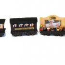 6 Pc 1998 Collectable Christmas Holiday Train Figurines Set Decoration -In Boxes 6 Pc 1998 Collectable Christmas Holiday Train Figurines Set Decoration -In Boxes
