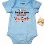 Garanimals "My Status Has Been Updated to Awesome!" 1 Pc Creeper Baby Outfit NEW