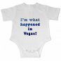 Funny What Happens in Vegas Infant Baby Creeper Outfit 18 months NEW